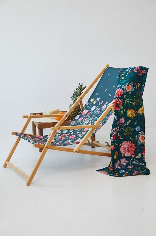 Leżak z podłokietnikami w kwiatowy wzór kolor multicolor multicolor RS24.GAU500