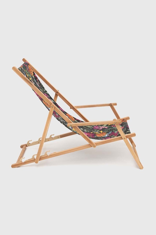 Lifestyle i travel Leżak z podłokietnikami z motywem roślinnym i zwierzęcym kolor multicolor RS24.GAU603 multicolor