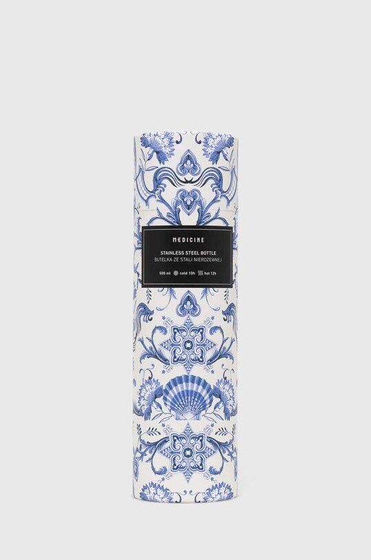 Butelka termiczna wzorzysta 500 ml kolor biały RS24.KBU700 biały
