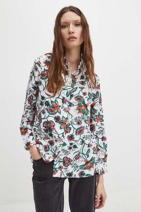 Košeľa dámska biela farba regular biela RS24.KDD010