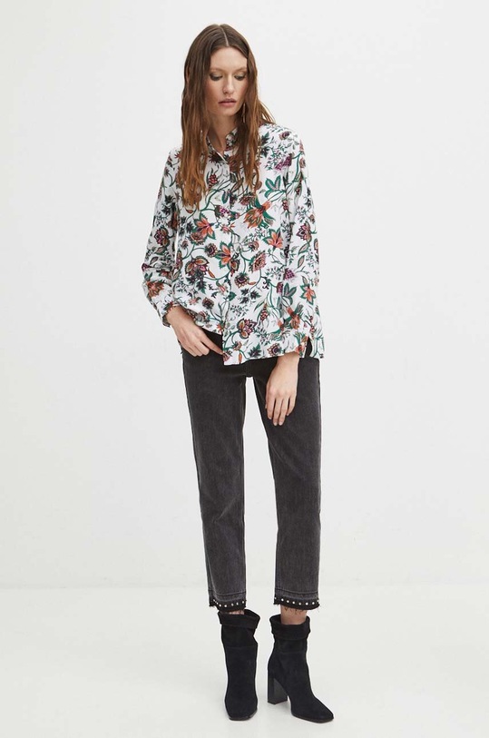 Košeľa dámska biela farba RS24.KDD010 biela RS24