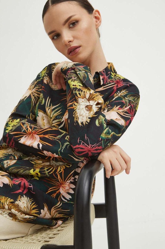 Košile dámská regular se vzorem více barev klasický vícebarevná RS24.KDD030