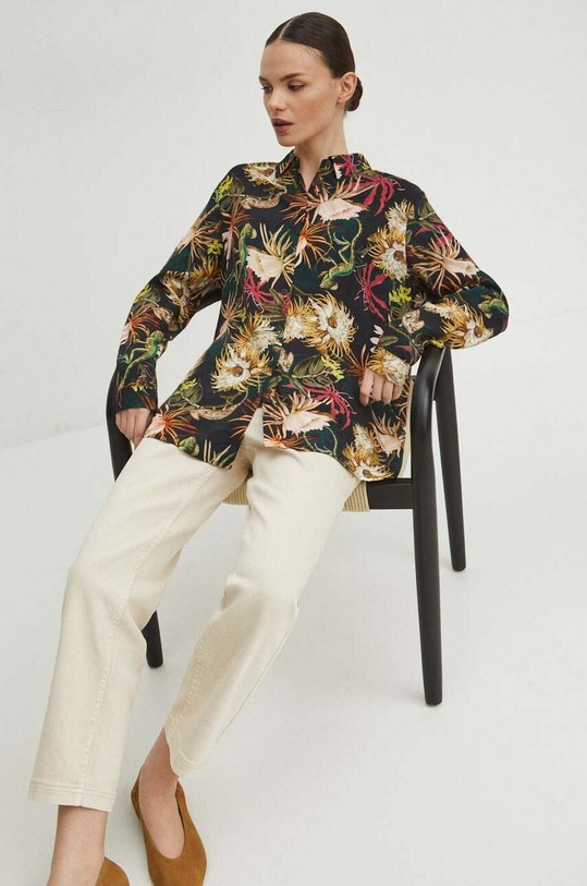 Košile dámská regular se vzorem více barev RS24.KDD030 vícebarevná RS24