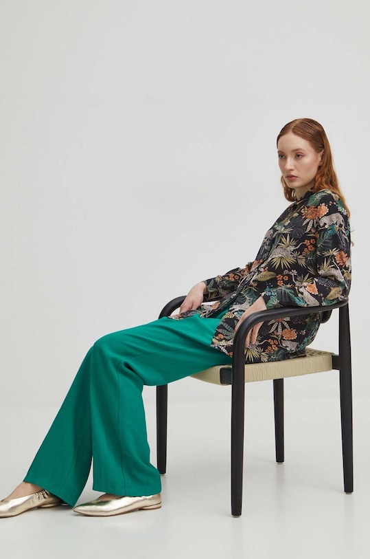 Košeľa dámska čierna farba RS24.KDD050 čierna RS24