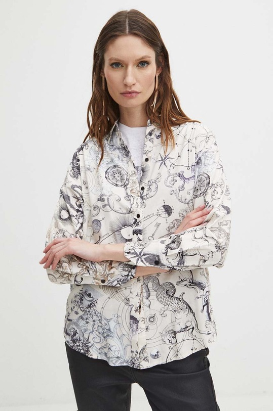 Košeľa dámska z kolekcie Zverokruh béžová farba RS24.KDD150 béžová RS24