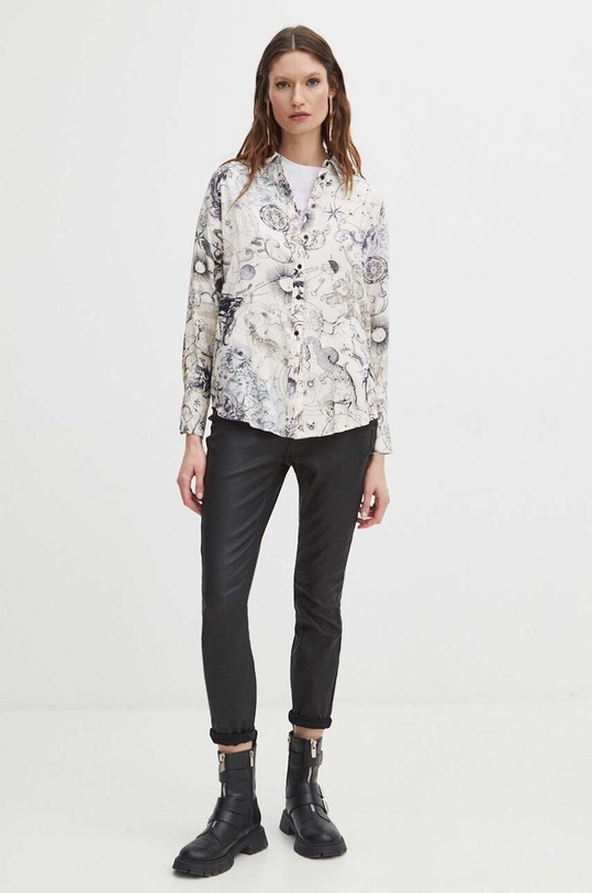 Oblečenie Košeľa dámska z kolekcie Zverokruh béžová farba RS24.KDD150 béžová