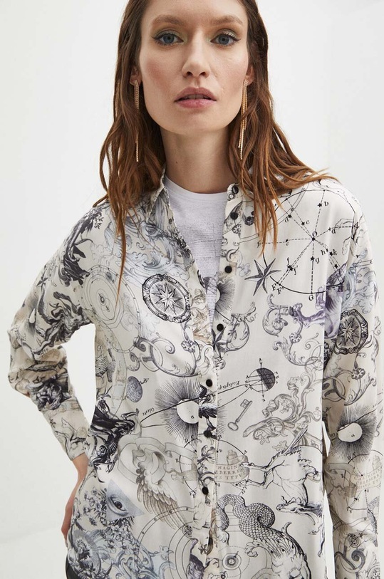 Košeľa dámska z kolekcie Zverokruh béžová farba RS24.KDD150 béžová