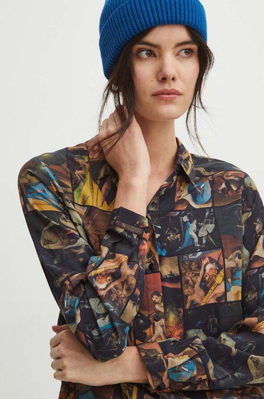 Košile dámská se vzorem z kolekce Eviva L'arte RS24.KDD250 vícebarevná