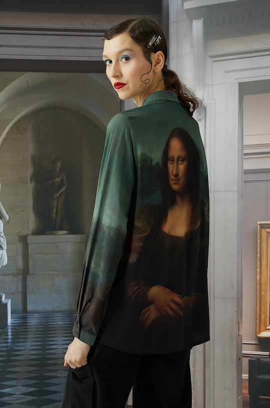 Koszula damska z kolekcji Eviva L'arte wzorzysta kolor multicolor casual multicolor RS24.KDD250