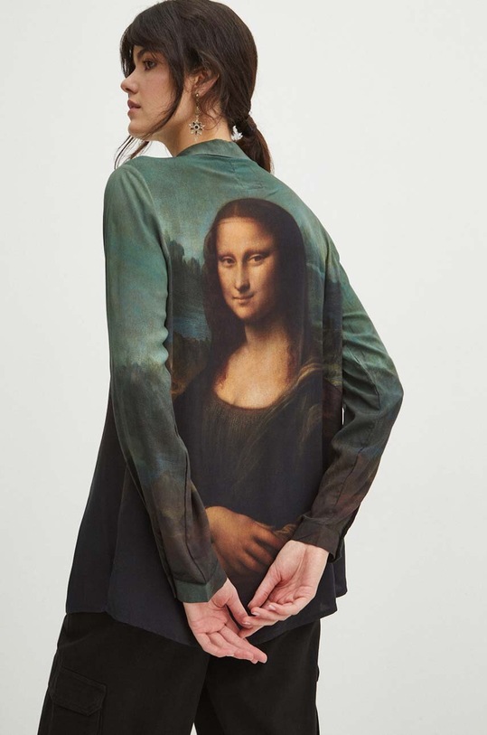 Koszula damska z kolekcji Eviva L'arte wzorzysta kolor multicolor RS24.KDD250 multicolor RS24