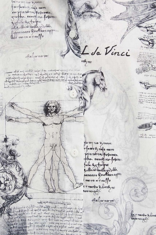 Koszula damska z kolekcji Eviva L'arte wzorzysta kolor biały RS24.KDD251