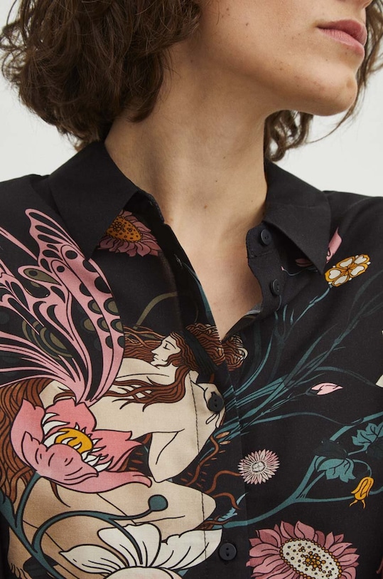 Πουκάμισο Medicine RS24.KDD401 μαύρο