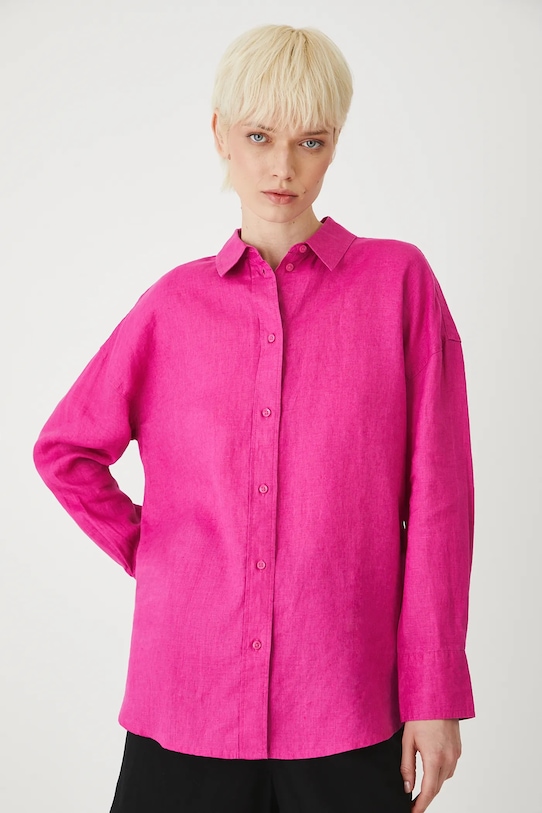 Сорочка з льону Medicine casual рожевий RS24.KDD700