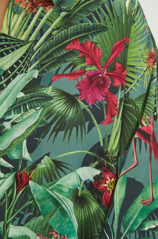 Košile dámská oversize s příměsí viskózy se vzorem více barev RS24.KDD701 vícebarevná