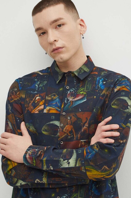 Koszula męska z kolekcji Eviva L'arte kolor multicolor RS24.KDM203 multicolor