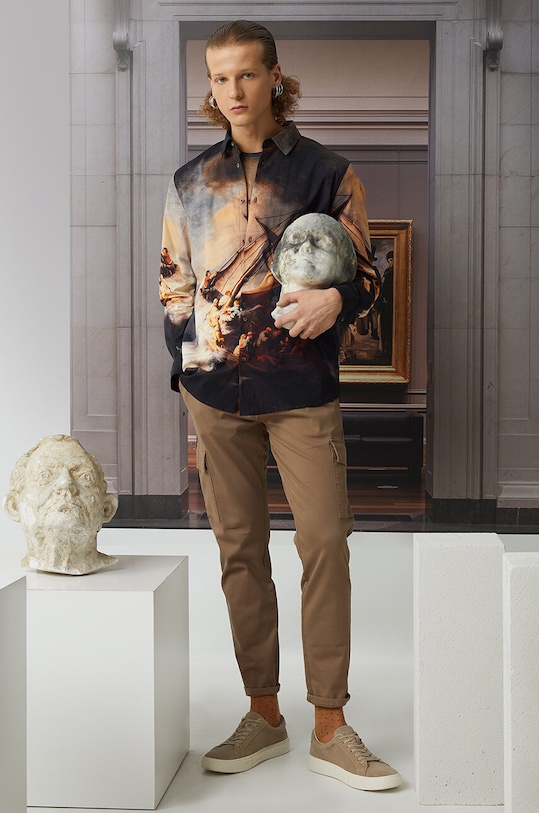 Košeľa pánska z kolekcie Eviva L'arte viac farieb regular viacfarebná RS24.KDM207