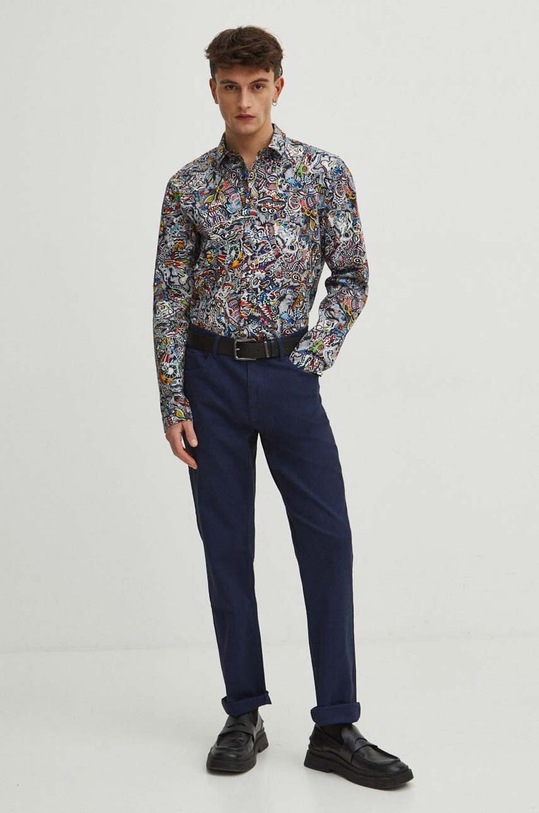 Odzież Koszula męska by Justyna Rybak, Grafika Polska kolor multicolor RS24.KDM420 multicolor