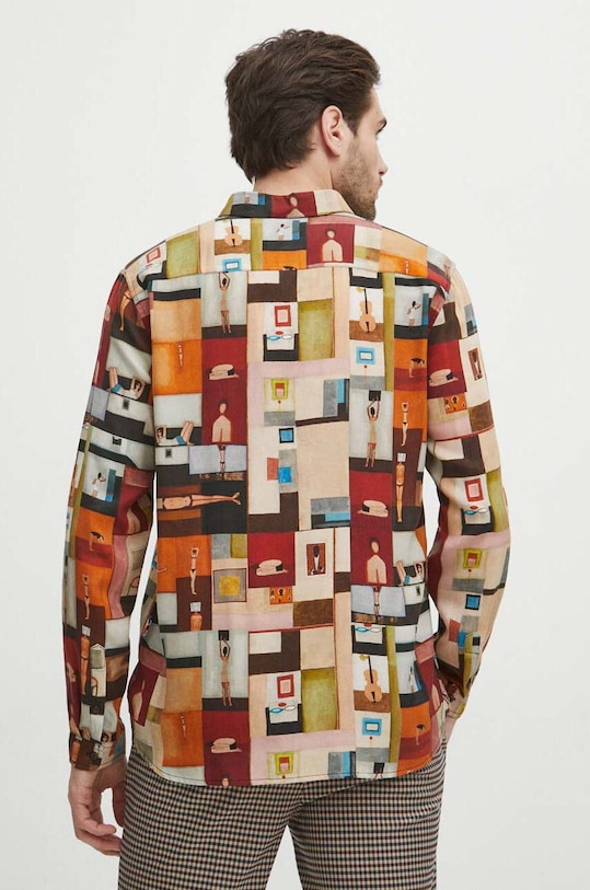 Koszula męska z kolekcji Jerzy Nowosielski x Medicine kolor multicolor RS24.KDM621 multicolor