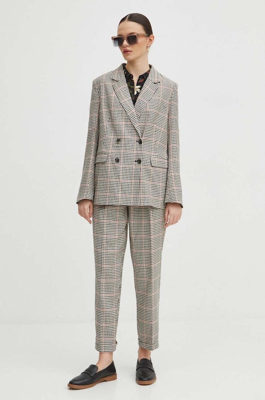 Odzież Koszula damska oversize wzorzysta kolor czarny RS24.KKD030 czarny