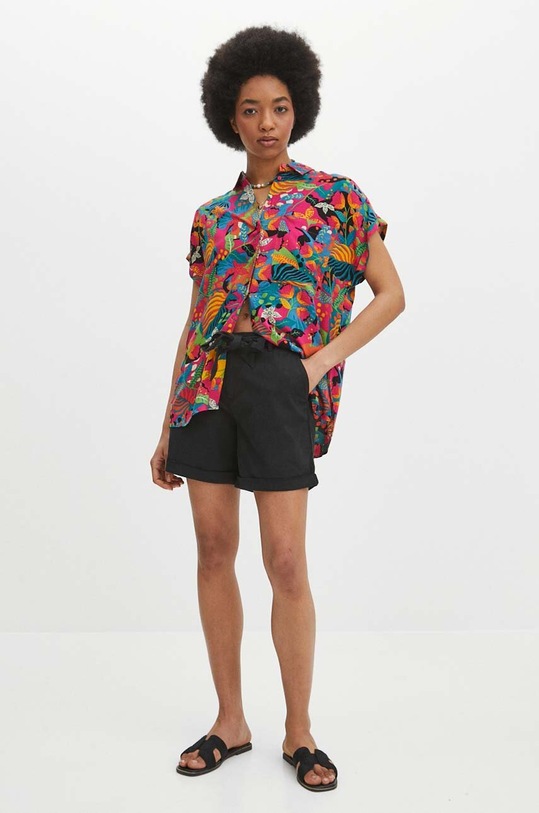 Košile dámská růžová barva klasický růžová RS24.KKD071