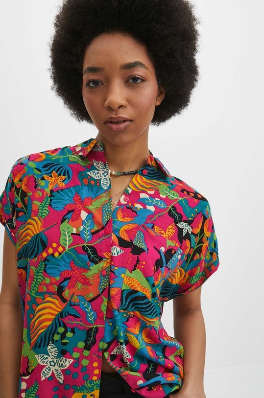 Košile dámská růžová barva RS24.KKD071 růžová