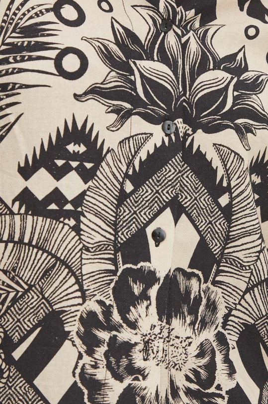 Lněná košile dámská černá barva RS24.KKDA00 černá