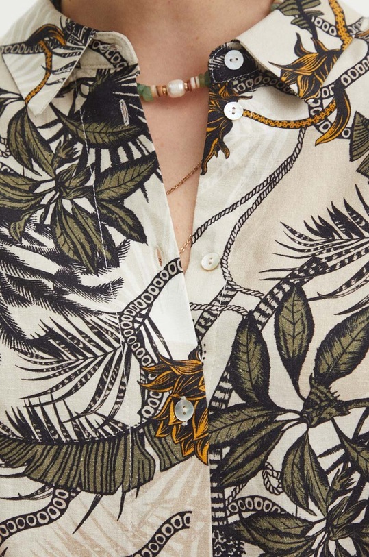 Lněná košile dámská RS24.KKDA00 vícebarevná