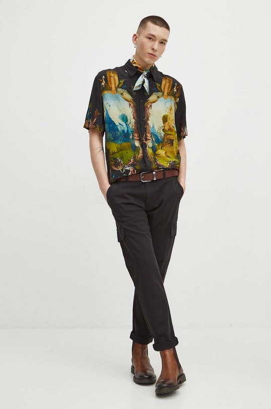 Odzież Koszula męska z kolekcji Eviva L'arte kolor czarny RS24.KKM200 czarny