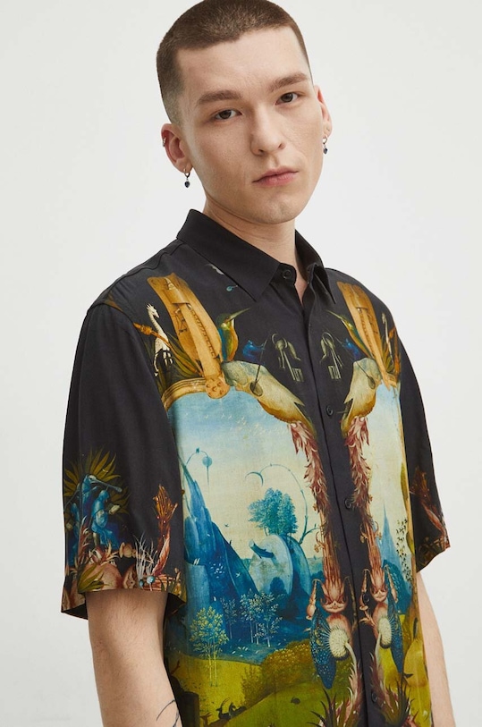 Koszula męska z kolekcji Eviva L'arte kolor czarny RS24.KKM200 czarny