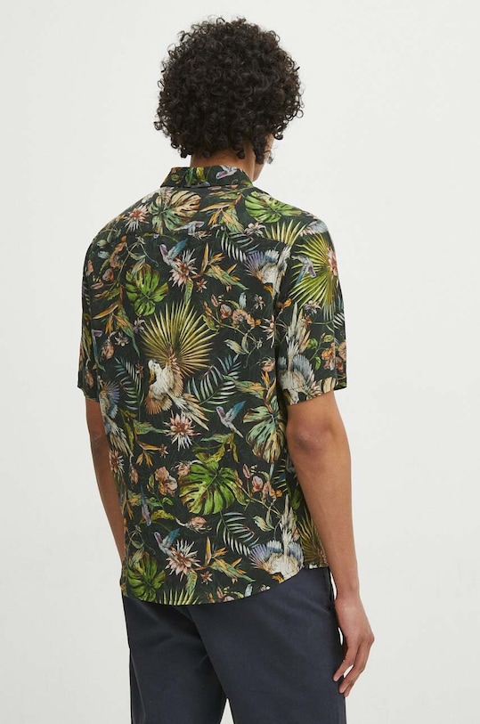 Koszula męska wzorzysta z kołnierzykiem klasycznym kolor multicolor multicolor RS24.KKM701