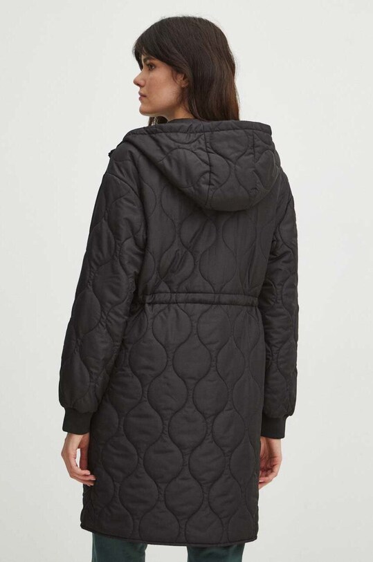 Odzież Płaszcz damski przejściowy pikowany kolor czarny RS24.KPD207 czarny