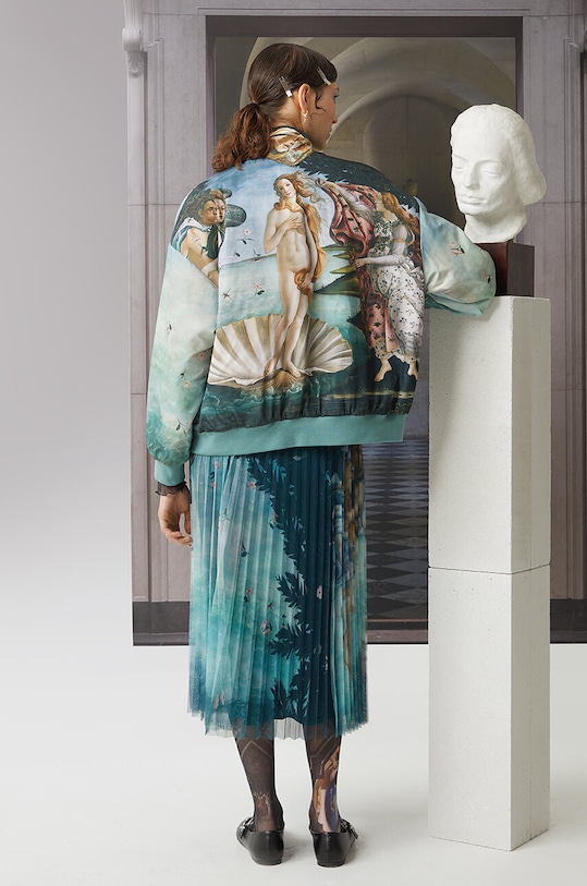 Kurtka bomber damski z kolekcji Eviva L'arte kolor multicolor lekko ocieplane multicolor RS24.KUD250