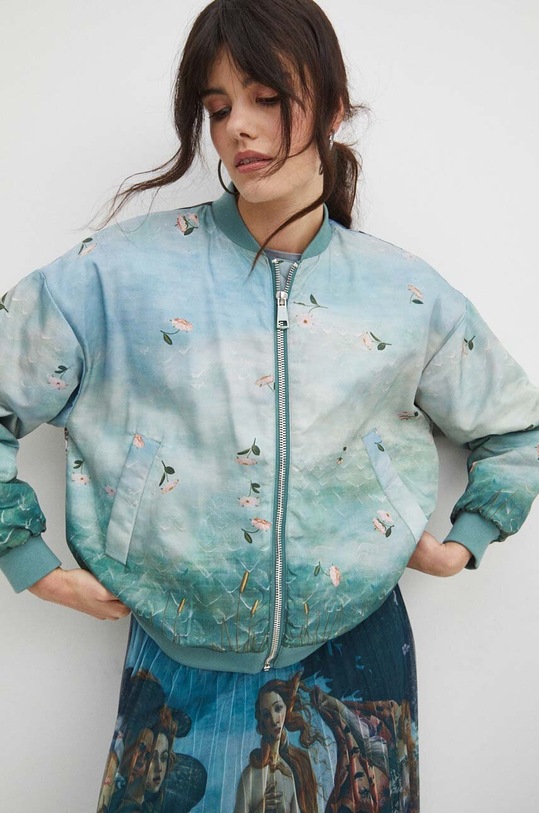 Kurtka bomber damski z kolekcji Eviva L'arte kolor multicolor RS24.KUD250 multicolor RS24