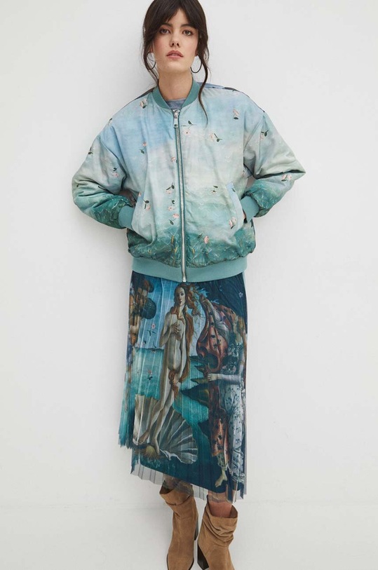 Odzież Kurtka bomber damski z kolekcji Eviva L'arte kolor multicolor RS24.KUD250 multicolor