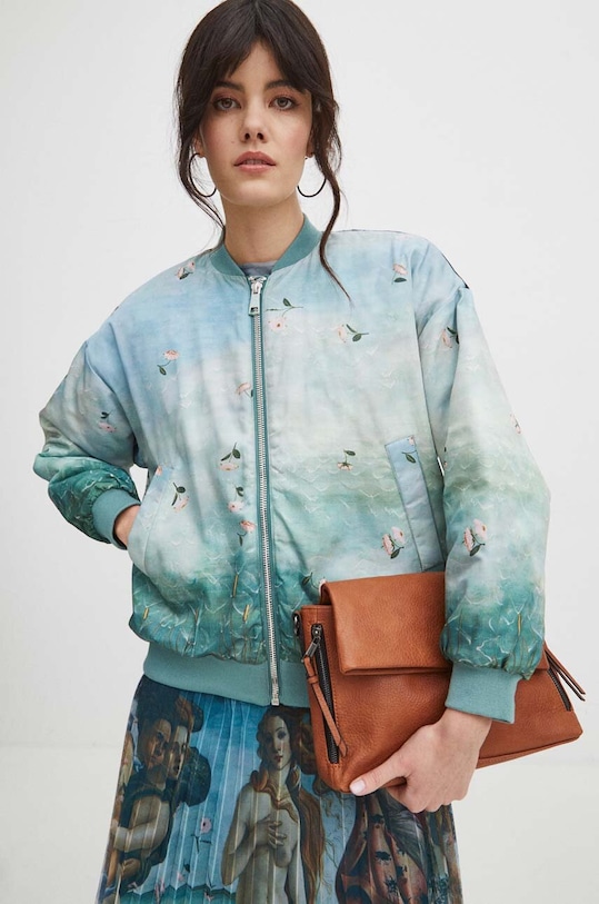 Kurtka bomber damski z kolekcji Eviva L'arte kolor multicolor RS24.KUD250 multicolor