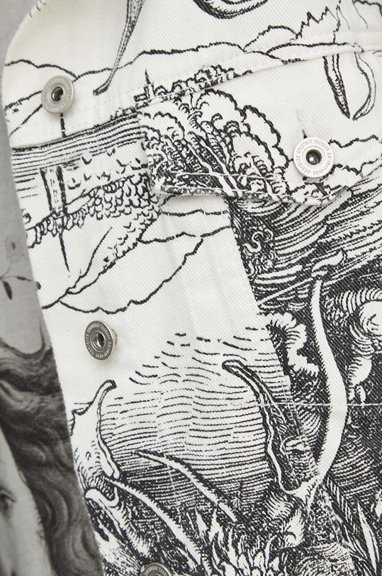 Kurtka jeansowa damska z kolekcji Eviva L'arte kolor biały RS24.KUD251