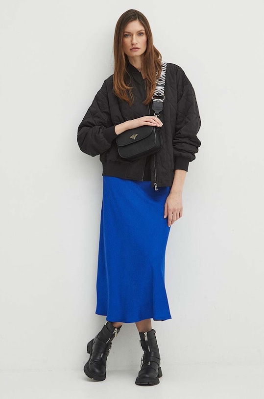 Kurtka bomber damska pikowana kolor czarny RS24.KUD300 czarny RS24