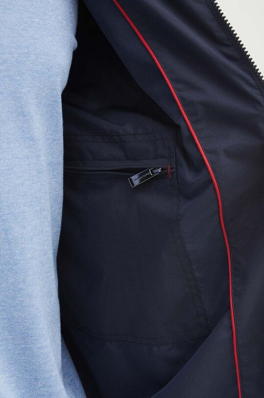 Kurtka męska typu harrington gładka kolor granatowy RS24.KUM611