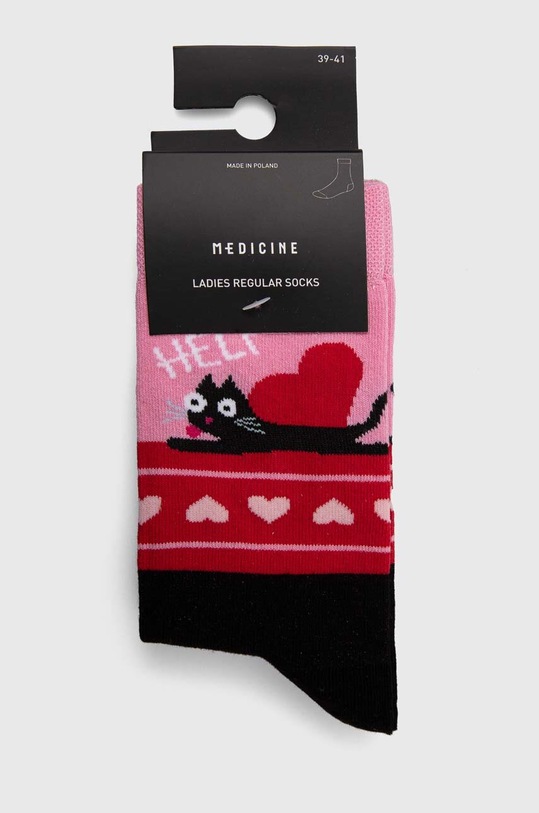 Oblečenie Bavlnené ponožky dámske so srdiečkami (2-pack) viac farieb RS24.LGD102 viacfarebná