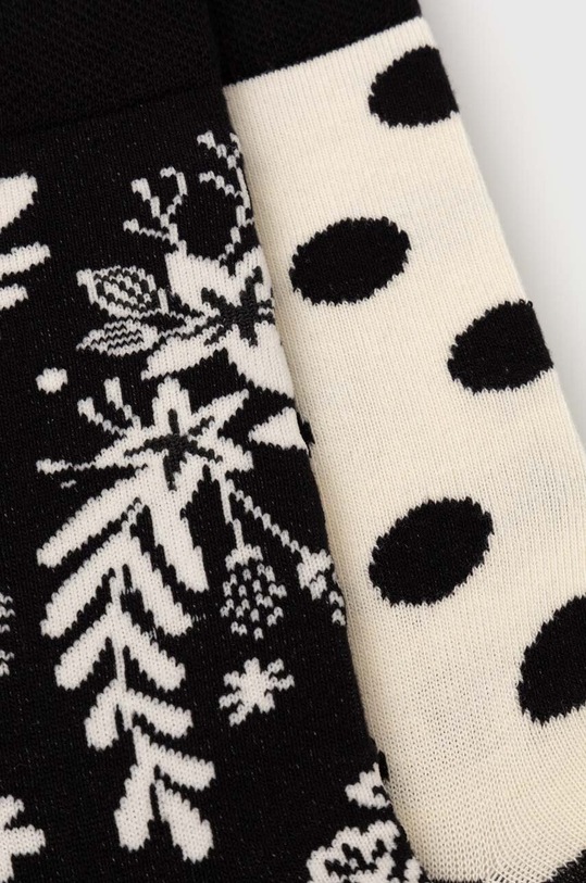 Skarpetki bawełniane damskie z motywem roślinnym (2-pack) kolor multicolor RS24.LGD106 multicolor RS24