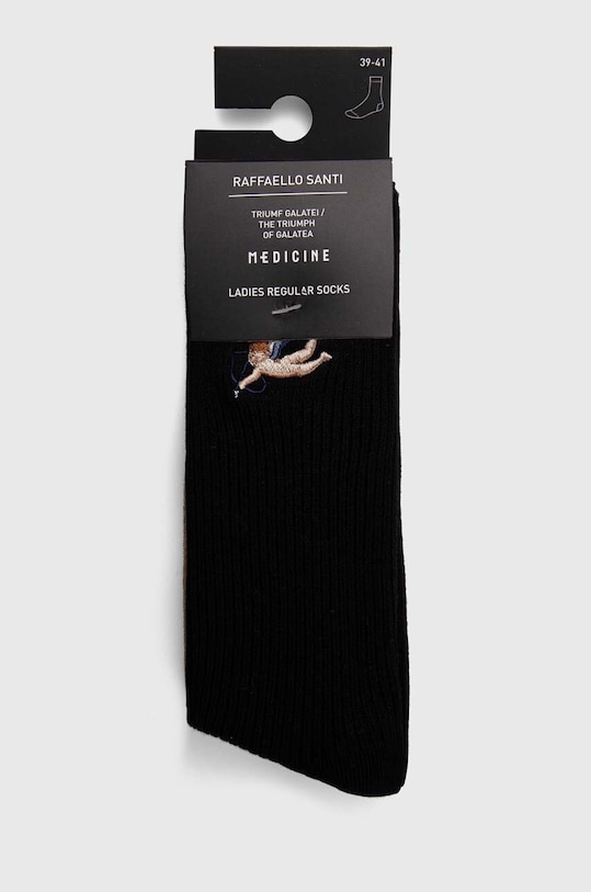 Oblečenie Bavlnené ponožky dámske s ozdobnou výšivkou z kolekcie Eviva L'arte (2-pack) RS24.LGD250 viacfarebná