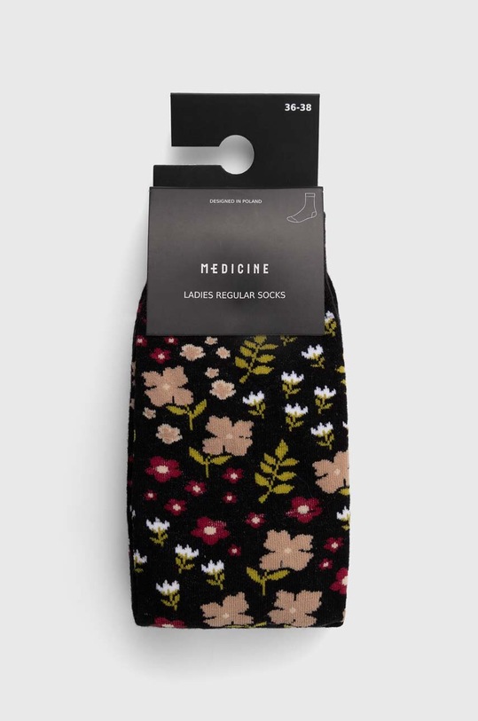 Oblečenie Bavlnené ponožky dámske kvetované (2-pack) viac farieb RS24.LGD304 viacfarebná