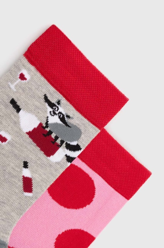 Bavlnené ponožky dámske s medvedíkmi (2-pack) viac farieb RS24.LGD401 viacfarebná RS24