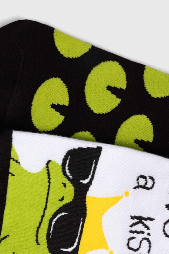 Skarpetki bawełniane damskie z żabą (2-pack) kolor multicolor RS24.LGD402 multicolor RS24