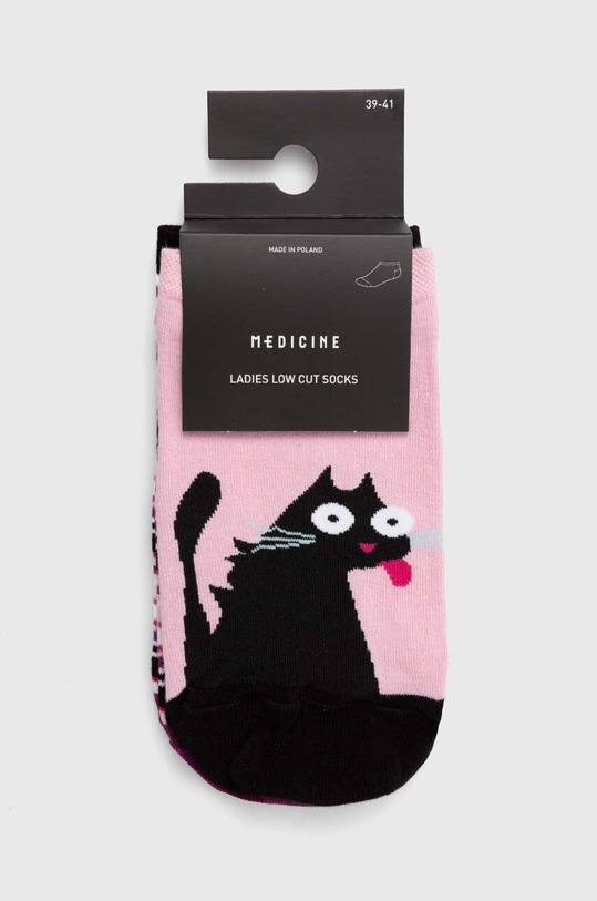 Oblečenie Bavlnené ponožky dámske z kolekcie Deň mačiek (2-pack) viac farieb RS24.LGD404 viacfarebná