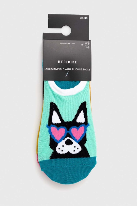 Odzież Skarpetki damskie w pieski (3-pack) kolor multicolor RS24.LGD604 multicolor