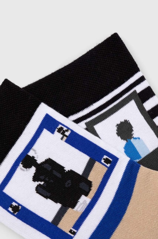 Skarpetki bawełniane damskie z kolekcji Jerzy Nowosielski x Medicine (2-pack) kolor multicolor multicolor RS24.LGD650