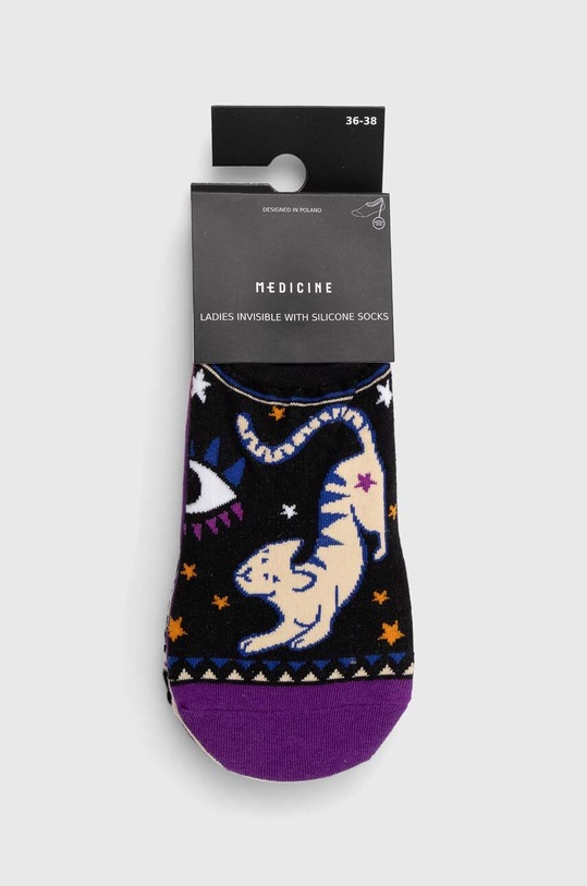 Skarpetki bawełniane damskie wzorzyste (3-pack) kolor multicolor RS24.LGDA00 multicolor RS24