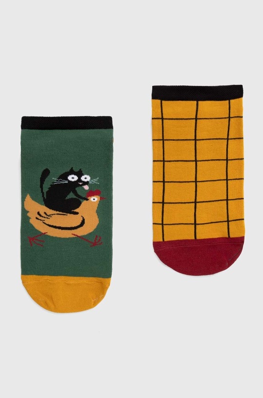 Medicine skarpetki bawełniane 2-pack animal multicolor RS24.LGM401