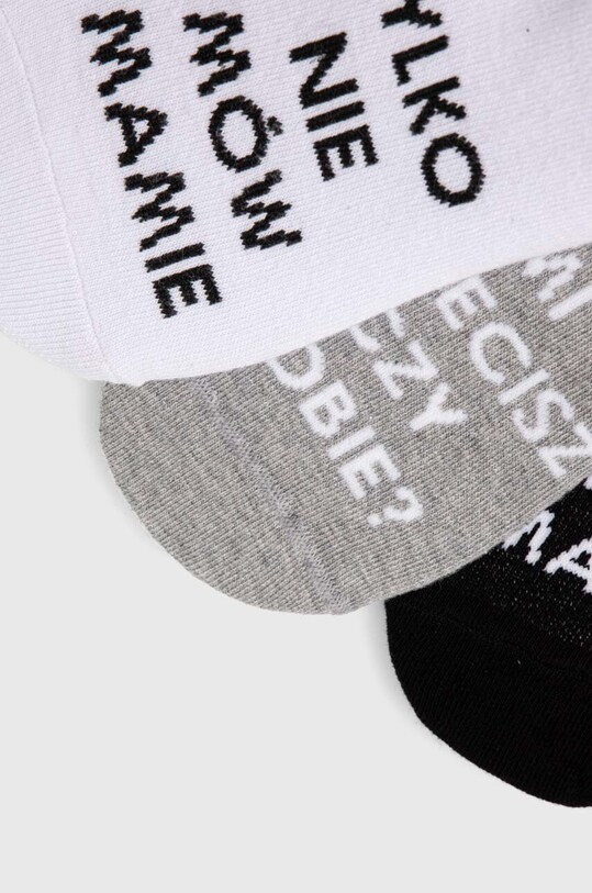 Skarpetki bawełniane męskie - Najlepsze teksty Taty (3-pack) kolor multicolor RS24.LGM904 multicolor RS24